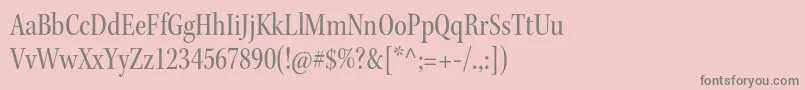 KeplerstdCnsubh Font – Gray Fonts on Pink Background