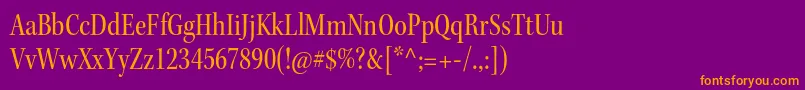 KeplerstdCnsubh Font – Orange Fonts on Purple Background