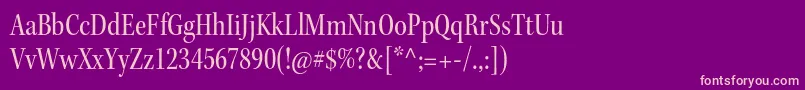 KeplerstdCnsubh Font – Pink Fonts on Purple Background