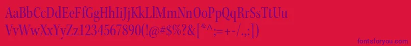 KeplerstdCnsubh Font – Purple Fonts on Red Background