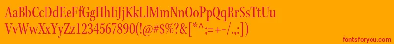 KeplerstdCnsubh Font – Red Fonts on Orange Background