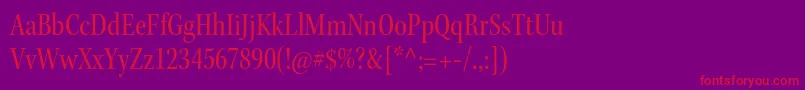 KeplerstdCnsubh Font – Red Fonts on Purple Background