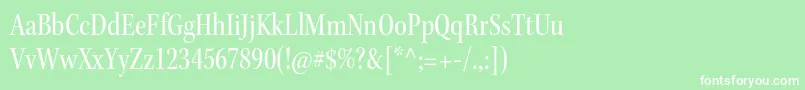 KeplerstdCnsubh Font – White Fonts on Green Background