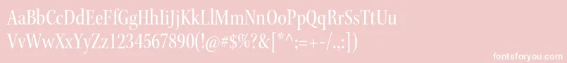 KeplerstdCnsubh Font – White Fonts on Pink Background