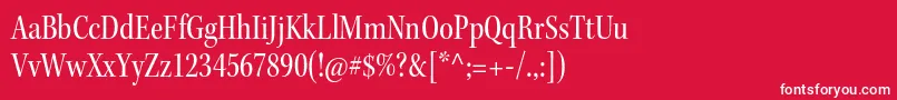 KeplerstdCnsubh Font – White Fonts on Red Background