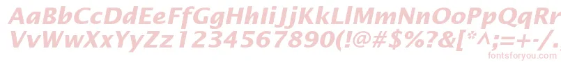 LucidasansstdBolditalic Font – Pink Fonts on White Background