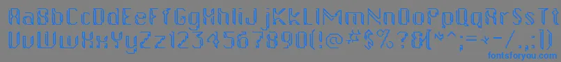 Gollanbill Font – Blue Fonts on Gray Background