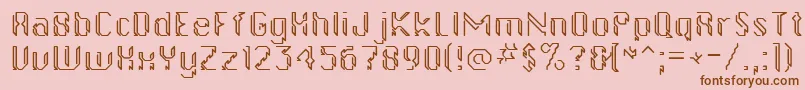 Gollanbill Font – Brown Fonts on Pink Background