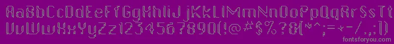 Gollanbill Font – Gray Fonts on Purple Background