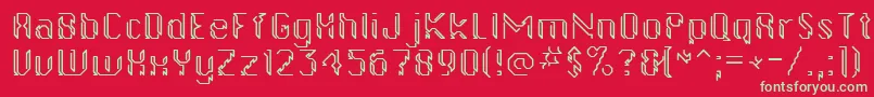 Gollanbill Font – Green Fonts on Red Background