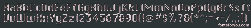 Gollanbill Font – Pink Fonts on Black Background