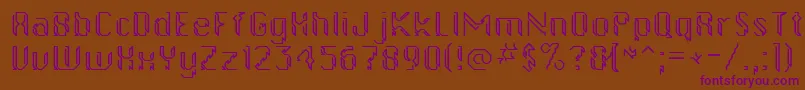 Gollanbill Font – Purple Fonts on Brown Background