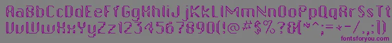 Gollanbill Font – Purple Fonts on Gray Background