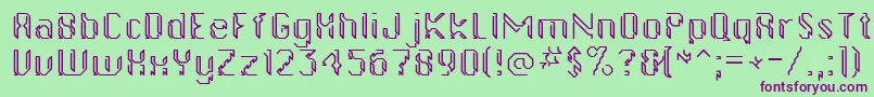 Gollanbill Font – Purple Fonts on Green Background