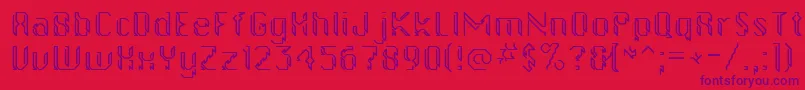 Шрифт Gollanbill – фиолетовые шрифты на красном фоне