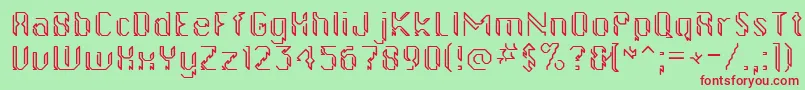 Gollanbill Font – Red Fonts on Green Background