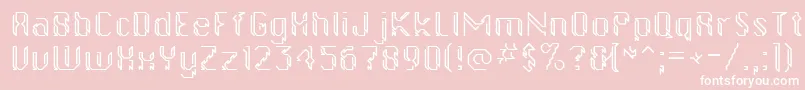 Gollanbill Font – White Fonts on Pink Background