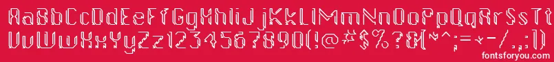 Gollanbill Font – White Fonts on Red Background