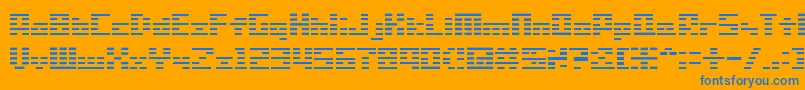 Sg01 Font – Blue Fonts on Orange Background