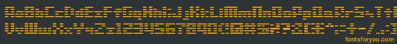 Sg01 Font – Orange Fonts on Black Background