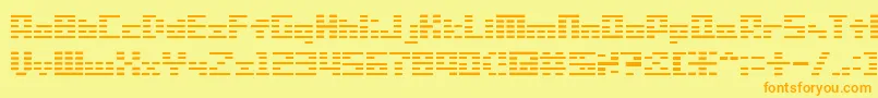 Saiba mais sobre a fonte Sg01 Fonte Sg01 – fontes laranjas em um fundo amarelo
