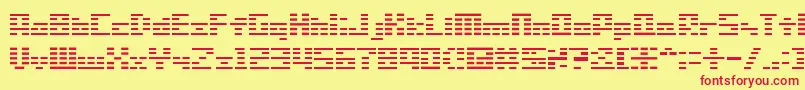 Sg01 Font – Red Fonts on Yellow Background