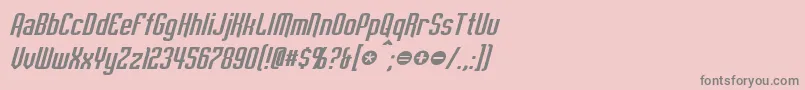 EmpanadaItalic Font – Gray Fonts on Pink Background