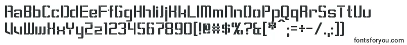 Шрифт Sorenson – трафаретные шрифты