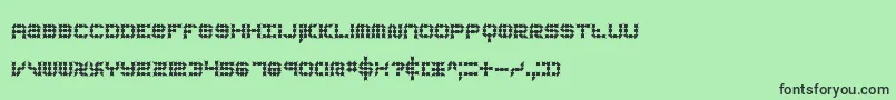 KonectorEerieBrk Font – Black Fonts on Green Background