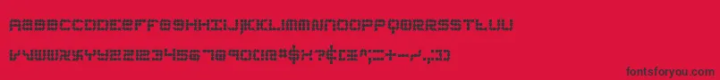 KonectorEerieBrk Font – Black Fonts on Red Background