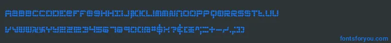 KonectorEerieBrk-fontti – siniset fontit mustalla taustalla