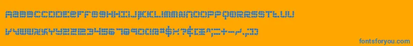 KonectorEerieBrk Font – Blue Fonts on Orange Background