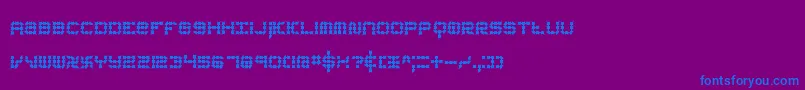 フォントKonectorEerieBrk – 紫色の背景に青い文字