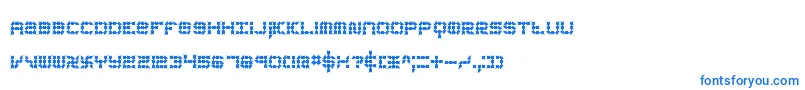 Шрифт KonectorEerieBrk – синие шрифты на белом фоне