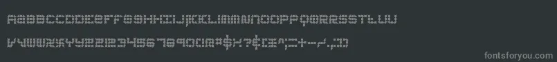 KonectorEerieBrk Font – Gray Fonts on Black Background