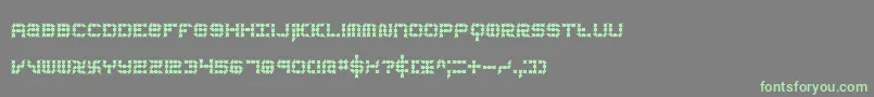 KonectorEerieBrk Font – Green Fonts on Gray Background