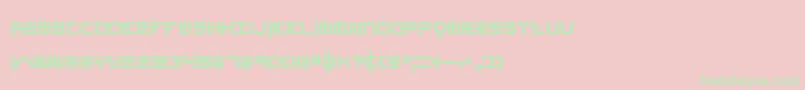 KonectorEerieBrk Font – Green Fonts on Pink Background