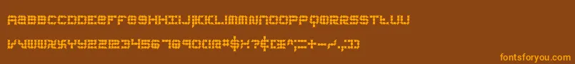 KonectorEerieBrk Font – Orange Fonts on Brown Background