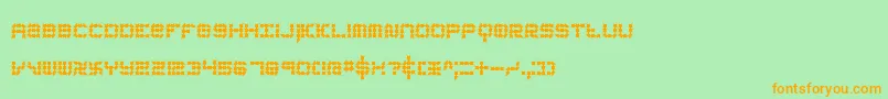 KonectorEerieBrk Font – Orange Fonts on Green Background