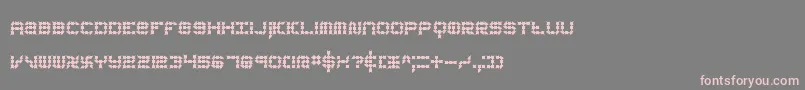 フォントKonectorEerieBrk – 灰色の背景にピンクのフォント