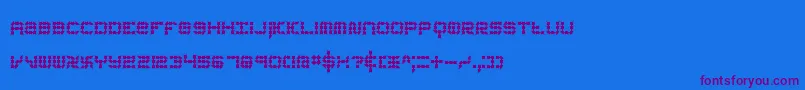 KonectorEerieBrk Font – Purple Fonts on Blue Background
