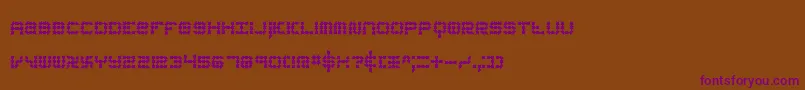 KonectorEerieBrk-fontti – violetit fontit ruskealla taustalla