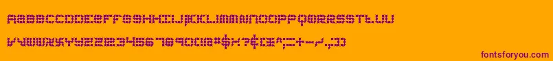 KonectorEerieBrk Font – Purple Fonts on Orange Background