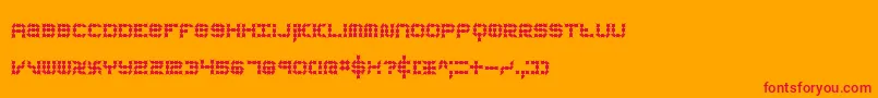 フォントKonectorEerieBrk – オレンジの背景に赤い文字