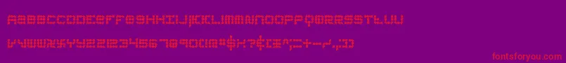 KonectorEerieBrk Font – Red Fonts on Purple Background