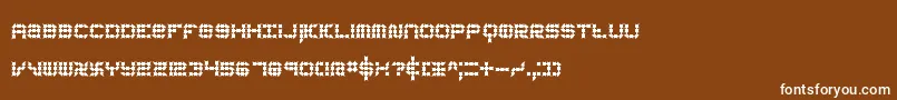 Шрифт KonectorEerieBrk – белые шрифты на коричневом фоне