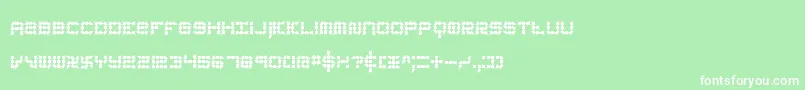 フォントKonectorEerieBrk – 緑の背景に白い文字