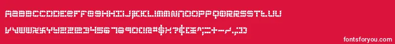 KonectorEerieBrk Font – White Fonts on Red Background