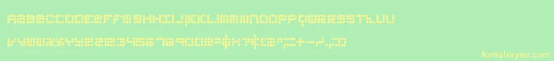 KonectorEerieBrk Font – Yellow Fonts on Green Background