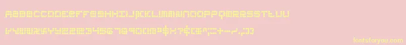 KonectorEerieBrk Font – Yellow Fonts on Pink Background